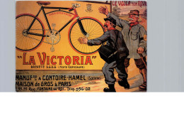 Facteur De Ville Vers 1910, Affiche Pour Les Bicyclettes Victoria - Post