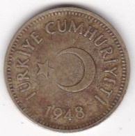 Turquie , 25 Kurus 1948 , En Laiton, KM# 886 - Turquie