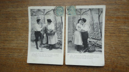 2 Anciennes Cartes  , D'un Couple - Parejas