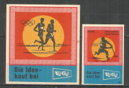 Germany1968 Year ,  2 Matchbox Labels  SPORT - Matchbox Labels