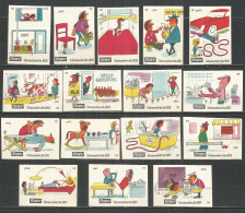 Germany 16 Old Matchbox Labels Rewe - Cajas De Cerillas - Etiquetas