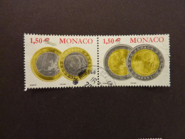MONACO, Année 2002,  YT N° 2358 Et 2359 Se Tenant, Oblitérés - Used Stamps