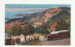 06 . Bellevue - Eze . Route De La Grande Corniche . Automobile . Autocar - Eze