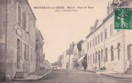 21 - COTE D'OR - MIREBEAU SUR BEZE - Mairie - Rue De Bèze - 1914 - Très Bon état - Mirebeau