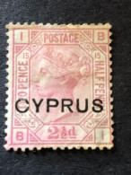 CYPRUS SG 3  2½ Rose MH* - Chipre (...-1960)
