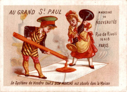 CHROMO AU GRAND ST PAUL NOUVEAUTES A PARIS CACHET DE CIRE - Autres & Non Classés