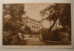 Lwow.Lemberg.2 Pc's.Rynek.Market.asyno Narodowe.WWI.German Occupation.Feldpost.1917.Kriegs-Lazarett 57.Poland Ukraine - Ukraine