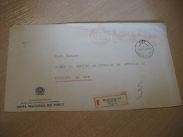 LISBOA 1959 To Figueira Da Foz Beber Junta Vinho Wine Enology Drink Registered Meter Mail Slight Faults Cover PORTUGAL - Storia Postale