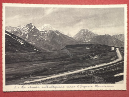 Cartolina - La Strada Sull'Altipiano Verso L'Ospizio Mauriziano - 1937 - Otros & Sin Clasificación