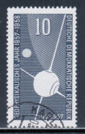 East Germany / DDR 1957 Mi# 603 Used - International Geophysical Year / Sputnik I / Space - Used Stamps