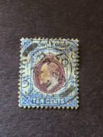 HONG KONG SG 81  10c Purple And Blue  FU - Used Stamps