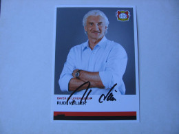 Football -  Autographe - Carte Rudi Völler - Autografi