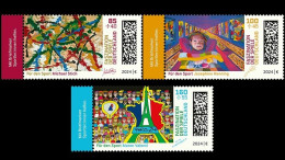 Germany 2024 Olympic Games Kinder Drawings MNH Stamp - Regular Gum - Ongebruikt