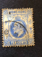 HONG KONG SG 95  10c Blue  FU - Used Stamps