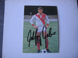 Football -  Autographe - Carte Wolfgang Weber - Autografi