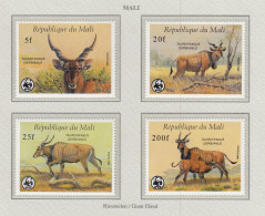 MALI 1986 WWF Animals Antilope Mi 1078-1081 MNH(**) Fauna 720 - Neufs