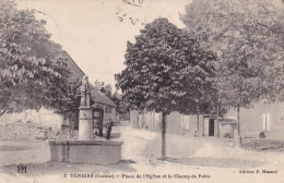 23 - CREUSE - FENIERS - Place De L'Eglise Et Le Champ De La Foire - 1915 - Très Bon état - Other & Unclassified