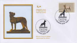 Enveloppe  FDC  1er  Jour   FRANCE    Oeuvre  D' Art  Représentant  Le  CHIEN    2018 - 2010-2019