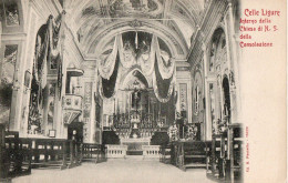 CELLE LIGURE - INTERNO DELLA CHIESA DI N.S. DELLA CONSOLAZIONE - F.P. - Savona