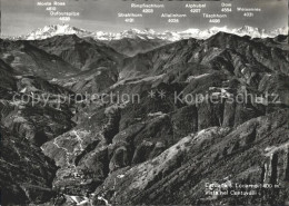 11886964 Cardada Monte Rosa Rimpfischhorn Stralhorn Alphubel Dom Weissmies Carda - Andere & Zonder Classificatie