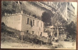 Cpa 24 Dordogne, Station Préhistorique Des Eyzies, Café Restaurant Galou De La Gorge D'Enfer, Coll Galou, Photo Miquel - Les Eyzies