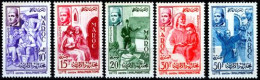 Marocco 1956 Y.T. 369/73 **/MNH VF - Marokko (1956-...)