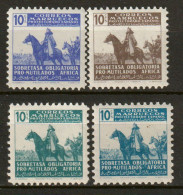 Marocco 1943 Beneficienza Y.T.35/38 **/*/MNH/MH VF - Maroc Espagnol