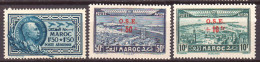 Marocco 1935/38 Posta Aerea Y.T.A40/42 */MH VF/F - Aéreo