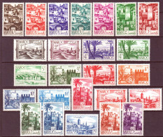 Marocco 1947 Y.T. 246/65A **/MNH VF/F - Nuevos