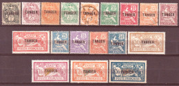 Marocco 1918 Y.T.80/97 */MH VF/F - Unused Stamps