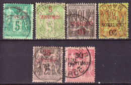 Marocco 1891 Y.T.1,2,3A,4/6 O/Uesd VF/F - Used Stamps