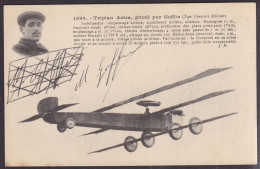 CPA Aviation Autographe Signature Aviateur Avion Non Circulé GOFFIN - Aviadores Y Astronautas