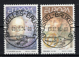 BELGIE: COB 2555/2556 GESTEMPELD. - Gebraucht