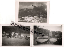 PRES PERPIGNAN . 66. INONDATIONS DU TECH . 1940 . X 3 PHOTOS - Places