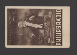 HUNGARY Philips Radio Advertisement With Hungarian Conductor, Old Postcard - Hungría