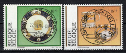 BELGIE: COB 2566/2567 GESTEMPELD. - Usati