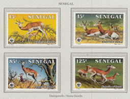 SENEGAL 1986 WWF Mammals Mi 875 - 878 MNH(**) Fauna 723 - Ungebraucht