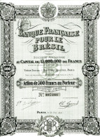 BANQUE FRANCAISE Pour Le BRÉSIL - Sin Clasificación