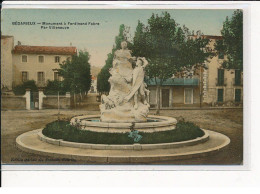 BEDARIEUX : Monument à Ferdinand Fabre, Par Villeneuve - Très Bon état - Bedarieux