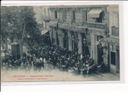 BEZIERS : Grand Café Glacier, Joseph HUMARAU, Propriétaire  - Très Bon état - Beziers