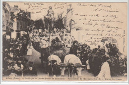 ALBERT : Basilique Notre Dame De Brebières - Procession De L'inauguration De La Statue Du Dôme - Très Bon état - Albert