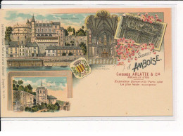 AMBOISE : Carte Souvenir, Divers Lieux De La Ville - Très Bon état - Amboise