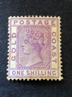 GOLD COAST SG 18    1s Violet  MH* - Costa De Oro (...-1957)