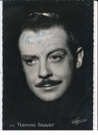 Autographe De Fernand Gravey, Acteur - Très Bon état - Otros & Sin Clasificación