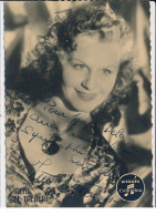 Autographe De Irène De Trebert, Chanteuse / Danseuse / Actrice - Très Bon état - Andere & Zonder Classificatie