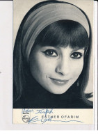 Autographe De Esther Ofarim, Chanteuse - Très Bon état - Sonstige & Ohne Zuordnung