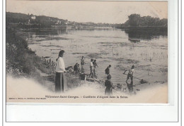 VILLENEUVE SAINT GEORGES - Cueillette D'algues Dans La Seine -  Très Bon état - Villeneuve Saint Georges