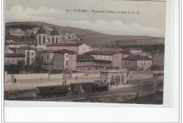 TARARE - Boulevard Voltaire Et Gare C.F.B. - Très Bon état - Tarare