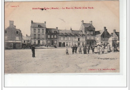 SAINT PIERRE EGLISE - La Place Du Marché Côté Nord - Très Bon état - Saint Pierre Eglise