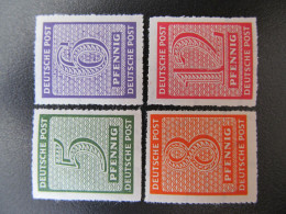 SBZ Nr. 116D-119D, 1945, Postfrisch *DEK120* - Mint